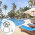 6Pcs Pool Filter Parts Spider Gasket Kit, SPX0710L O-Ring Pool Valve Gasket SP0714T SPX0714CA Pool Pump Replacement Seal Parts for Hayward Vari-Fl...