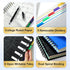 CAGIE 5 Subject Notebook for Work 240 Pages Spiral Notebooks College Ruled with Dividers Tabs A5 Small Note Book for School Office Supplies Note T...