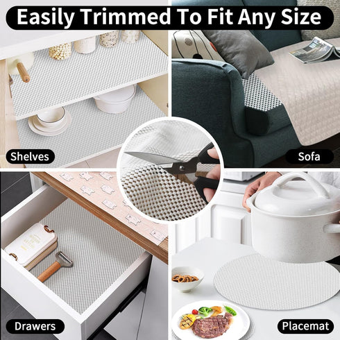 FestiCorp Non Slip Rug Pads 2x3 Ft Non Skid Rug Pad Gripper, Anti-slip Carpet Rug Mats for Under Rugs and Hard Surface Floors...