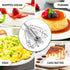 Zulay Kitchen Egg Beater Whisk - Push Whisk for Cooking - Egg Whisk Mixer, Hand Mixer Manual, Automatic Whisk Cooking Tool - Hand Whisk for Kitche...