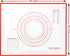 Non Slip Silicone Pastry Mat with Measurements Nonstick, 16 x 20 Inch Thick Baking Mat for Rolling out Dough Red Food Grade Silicone Baking Mats f...