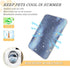 Dog Cooling Mat Ice-Cold Pad for Cat Medium Pet Summer Sleeping Mat Cute Travel Cooling Fiber Cool Down Breathable Comfortable Folding Storage Sta...