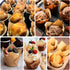 120 Counts Natural Tulip Cupcake Liners for Baking Cups, Food Grade Parchment Paper Muffin Liners Holders, Standard Tulip Cupcake Liners, Greasepr...