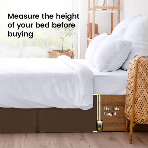 Utopia Bedding Queen Bed Skirt - Soft Quadruple Pleated Ruffle - Easy Fit with 16 Inch Tailored Drop - Hotel Quality, Shrinkage and Fade Resistant...