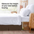 Utopia Bedding Queen Bed Skirt - Soft Quadruple Pleated Ruffle - Easy Fit with 16 Inch Tailored Drop - Hotel Quality, Shrinkage and Fade Resistant...