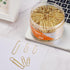 500pcs Gold Paper Clips Assorted Sizes Small, Medium and Large Paperclips for Paperwork Ideal for Home, School and Office Use...