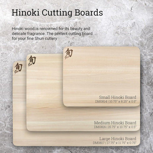 Shun Cutlery Small Hinoki Cutting Board, 10.75" x 8.25" Small Wooden Japanese Chopping Board for Kitchen, Medium-Soft Wood Preserves Knife Edges, ...