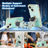 Omio Compatible with iPhone 15 Plus Case with Astronaut Hidden Stand, Luxury Love Heart Plating Case Side Edge Small Love Pattern for Women Girls ...