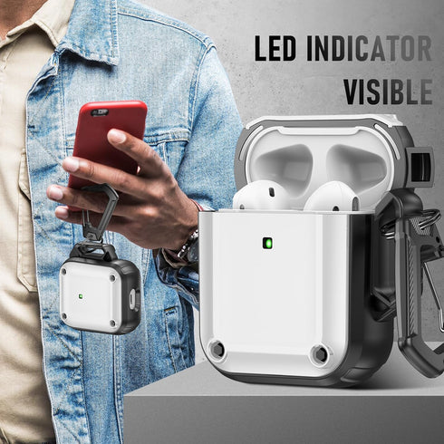 Maxjoy for AirPods 2nd Generation Case with Cleaner Kit,Powerful Magnetic,Drop-Proof and Wear-Resistant,Compatible with AirPods Case Cover for Men...