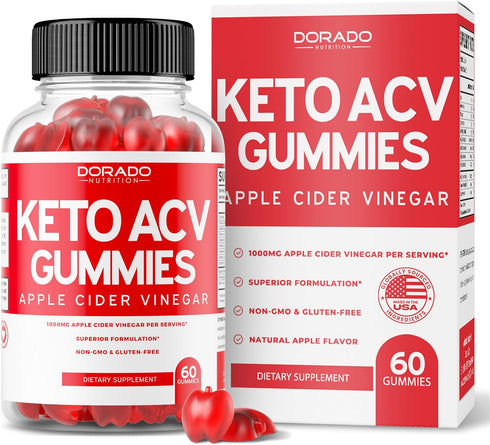 KETO ACV Gummies Advanced Weight Loss (60 Gummies) ACV Keto Gummies for Weight Loss - Support Metabolism & Digestion - Advanced Keto ACV Gummies -...
