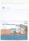 Silhouette America Silhouette Media-CLR-ADH Printable Clear Sticker Paper...