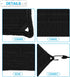 Patio Outdoor AC Unit Cover Outside for Winter Air Conditioner Compressor Top Cover Keep Debris Leaves Out with Bungee Cords 28"x28" Solid Black...