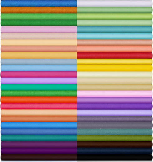 60 Pieces Solid Cotton Quilting Fabric Color Fabric Bundles Fabric Quilt Solid Quilting Squares Quilting Fabric Patchwork Sewing Craft Precut Fabr...
