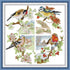 CROSSDECOR Cross Stitch Kits for Adults Full Range of DIY Stamped Cross Stitch Kits Birds of The Seasons Pattern for Gift and Home Decor 14CT 2 St...