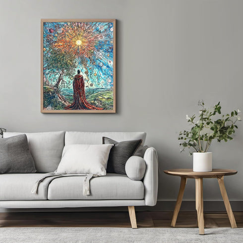 Posterizer 1 pcs-concept of a cosmological boundary inspired by medieval and alchemical art 2-Collectibles & Fine Art-Fantasy & Fiction Art-Living...
