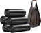 4 GALLON Bathroom Trash Bags, 5 Rolls/100 Counts Small HANDLES Garbage Bags for Office, Bathroom Wastebasket Waste Bin Black Portable Rubbish Bags...
