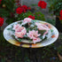Admired By Nature 13" Artificial Small Peony Greenery Wreath Candle Rings Wreaths Artificial Floral Decor for Candles Centerpieces for Home, Weddi...
