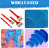 Falling in Art Flat Paddle Paint Brush with Long Handle, Large Scale Brush for Oil and Acrylic Paints, 2 Inch...