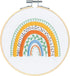 Dimensions 72-76917 Mod Rainbow Embroidery Needlepoint Kit for Beginners, 6" D, Multicolor, 5pcs......