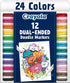 Crayola Dual Chisel Tip & Brush Markers, Art Markers, Gifts for Teens, 12ct...