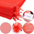 acDesign Jewelry Bags Drawstring 200Pcs Organza Bags 4"x6" Wedding Favor Bags for Candy Jewelry Makeup Pouches(Red)...