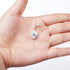 Sllaiss CZ Halo Belly Button Rings for Women 925 Sterling Silver 14G Belly Rings Round Cubic Zirconia Body Jewelry Curved Barbells Navel Rings 3/8...