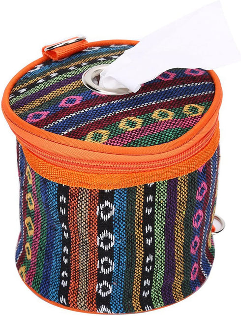 Tissue Holder Toilet Paper Storage Holder Outdoor Hiking Roll Paper Hanging Cover Wipes Box Case Holder Storage Bag with Hook for Camping Tent Hom...