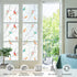 Coavas Window Privacy Film Decorative Bird Stained Glass Window Film Bathroom Frosted Glass Window Cling Privacy Film Heat Blocking Static Cling D...