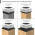Davinci Lighting Cubed Solar Outdoor Post Cap Lights - 4x4 5x5 6x6 - Bright LED Light for Fence Deck Garden or Patio Posts (1 Pack)...