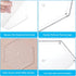 BENECREAT 6Pcs Hexagon Quilting Template Transparent Pressure Plate(Hole: 3mm) with 6 Mixed Size...