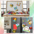 Saysurey 24 Pack Mini Magnetic Canvas Panel Canvas Boards for Painting Magnetic Canvas Boards for Fridge Multi Shape Round Square Rectangle Canvas...