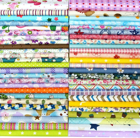 Misscrafts 25pcs 12" x 12" (30cm x 30cm) Cotton Craft Fabric Bundle Squares Patchwork Pre-Cut Quilt Squares for DIY Sewing Scrapbooking Quilting D...