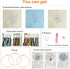 Myfelicity Embroidery kit for adults and beginners, includes 3 floral pattern fabrics, 3 embroidery hoops, embroidery floss and other tools....
