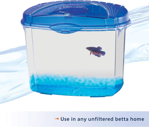 Aqueon Pure Betta Beads, Blue...