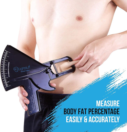 Precision Skinfold Caliper - Easy, Reliable Tool for Monitoring Body Fat - Quick Start Guide for Beginners, Detailed Booklet for Advanced Users - ...