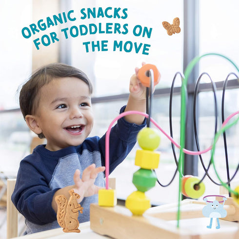 Little Bellies Organic Animal Crackers Toddler Snack (Pack of 5 x 4.58 oz Individual Packs)...
