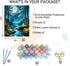 xackcme Moon Paint by Numbers for Adults-Landscape Paint by Number on Canvas without Frame,DIY Forest Scenery Oil Painting for Gift Home Wall Deco...