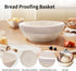 Banneton Bread Proofing Basket, 9 Inch Round Sourdough Proofing Basket with Linen Liner, Round Dough Bread Making Bowls...