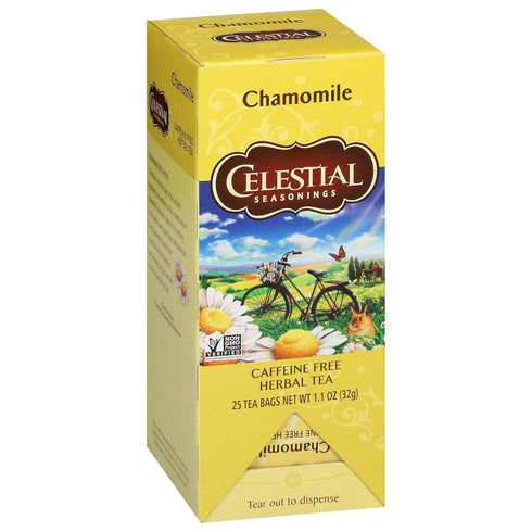 Celestial Seasonings Caffeine Free Chamomile Herbal Tea, 25 Tea Bags...