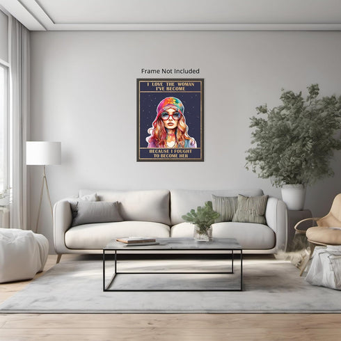 Posterizer 1 pcs-inspiring and positive feminine art-Motivational & Inspirational Art-Inspirational Women's Art-Gifts for Women-Living Room Bedroo...