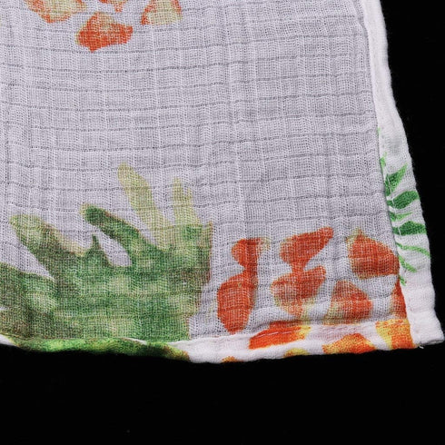 Muslin Swaddle Square Blankets Baby Receiving Blanket Wrap Swaddle Towel for Girl Shower Gift - Big Pineapple...