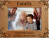 Family Where Life Begins And Love Never Ends - Family Picture Frame, Fits a 5x7 Horizontal Portrait, Engraved Natural Wood Photo Frame for Dad, Mo...