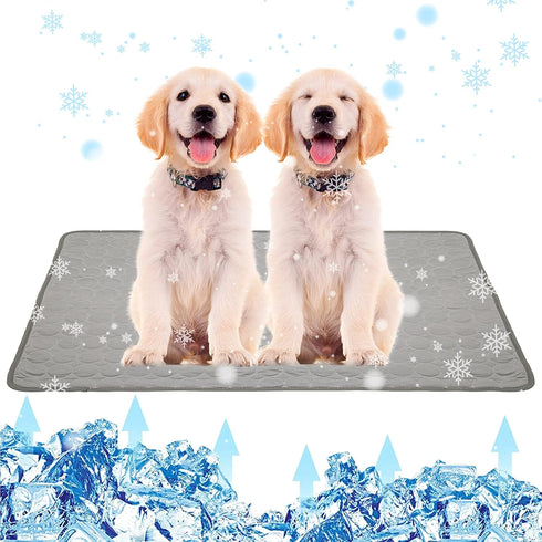 Pet Dog Cooling Bed Mats,Self Cooling Pet Dog Cool Mat Pads for Dogs Cats Indoor and Outdoor (X-Large(28x40 inch), Grey)...