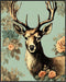 Posterizer 1 pcs-dainty retro chic floral poster of a cute deer 1-Art for Animal Lovers-GIft for Men Women Teens-Decor for Home & Office- unframed...