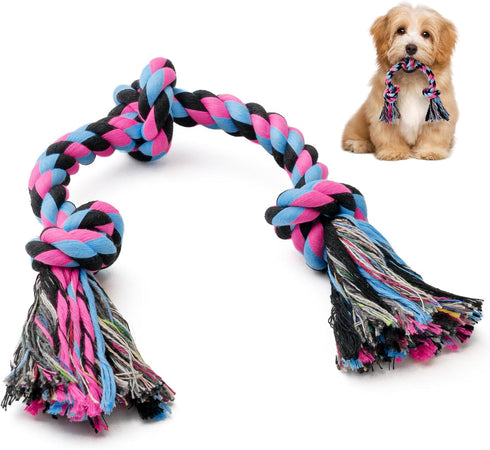SHARLOVY Puppy Rope Toy, Dog Rope Toy for Small Dogs, Puppy Teething Toys, Cotton Interactive Tug of War Dog Toy for Puppies Boredom, Dog Chew Toy...