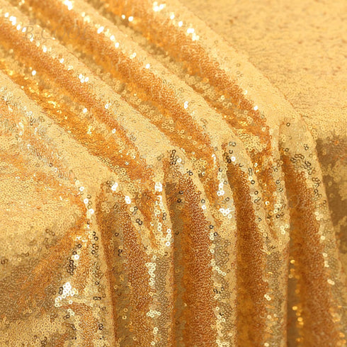 B-COOL Rectangle Sequined Table Cloth Gold Sequin Tablecloth Glitter Tablecloth Sequin Wedding Decoration Christmas Tablecloth 50x50 inch...