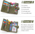 RFID Blocking Wallets for Women, Large Capacity Soft Leather Womens Small Wallet with Wrist Strap (Olive Green)...