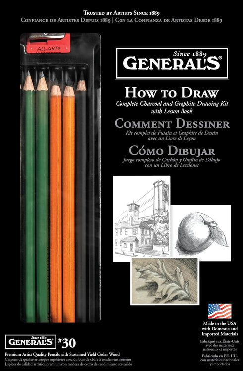 General Pencil How To Draw Kit (30GP),Assorted...