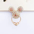 Universal 360 Degree Rotating Finger Ring Stand Holder for Cell Phone or Tablet - Crystal Rhinestone Pink Mouse......
