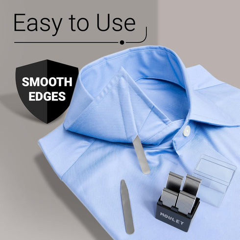 56 Collar Stays for Men's Dress Shirts - Premium Dress Shirt Collar Inserts, 4 Sizes...